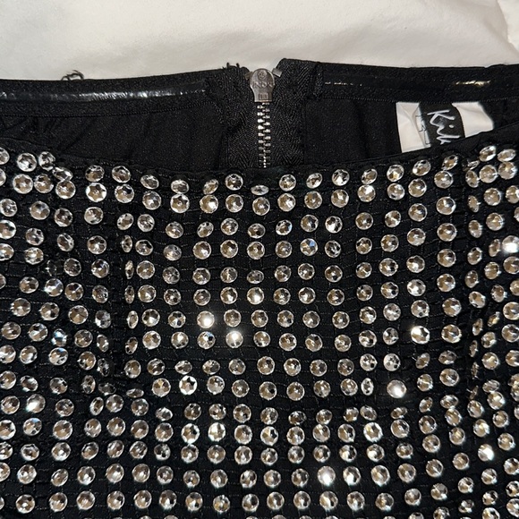 SALE- Crystal & Goose Feather Skirt - Picture 5 of 6